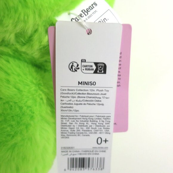 Miniso Care Bears Good Luck Bear Plush - Picture 7 of 8